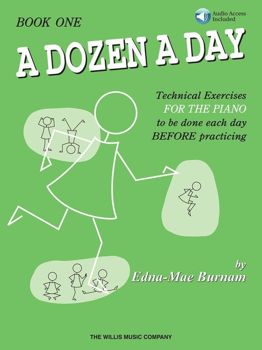 A Dozen a Day Book 1 — Book/Online Audio, Piano (Willis Music)