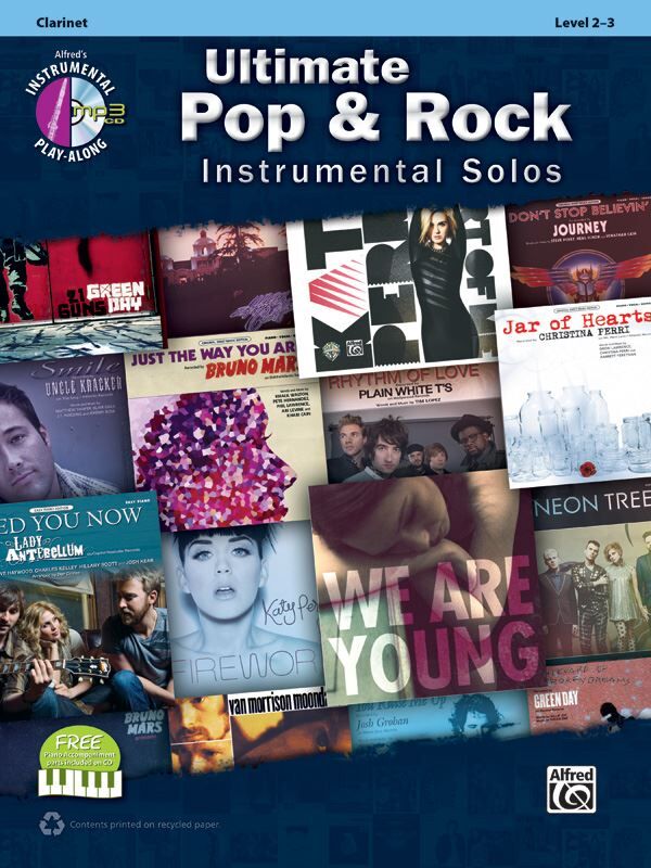 Ultimate Pop & Rock Instrumental Solos for Clarinet Book/CD by Various - Alfred Music