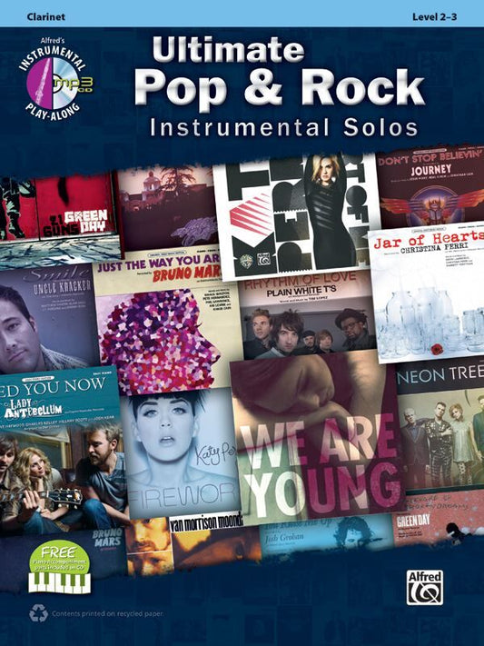 Ultimate Pop & Rock Instrumental Solos for Clarinet Book/CD by Various - Alfred Music