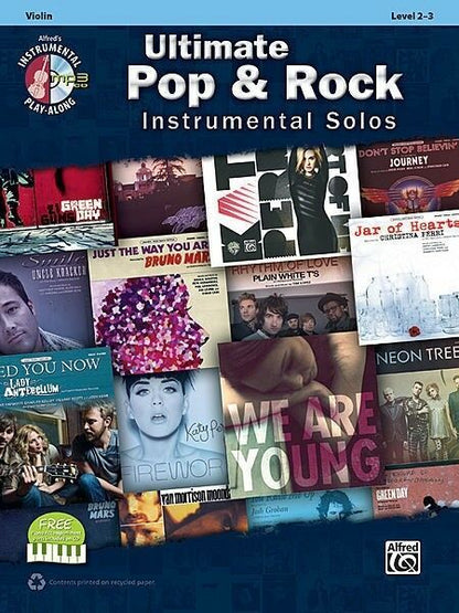 Ultimate Pop and Rock - Violin Book and CD Instrumental Solos
