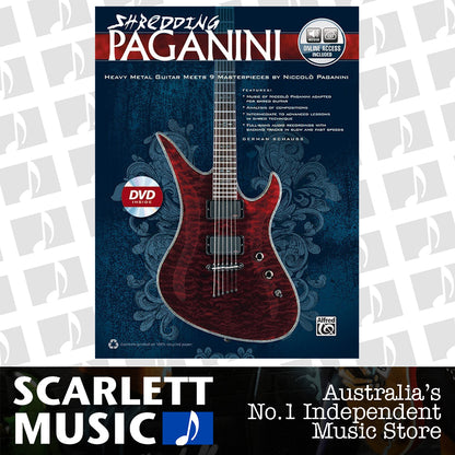 Shredding Paganini Guitar Book/CD/DVD — view 2