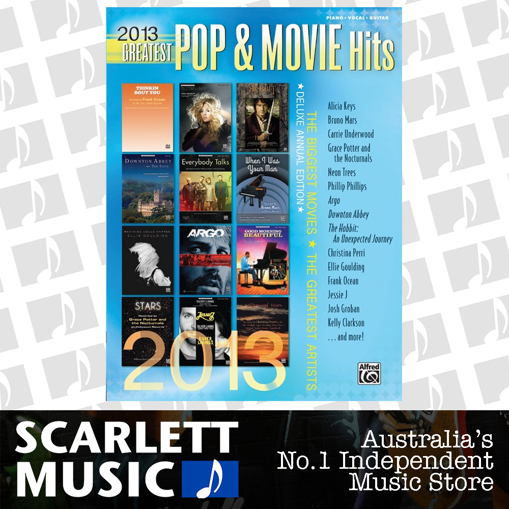 2013 Greatest Pop & Movie Hits Piano, Vocal, Guitar Sheet Music — view 2
