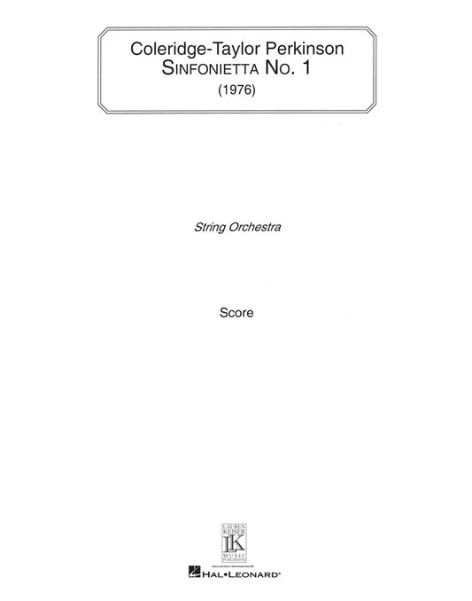 Perkinson - Sinfonietta No 1 String Orch Full Score (Pod)