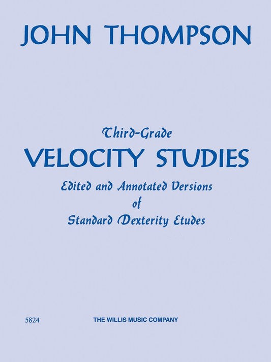 Third Grade Velocity Studies — Piano (Willis Music)