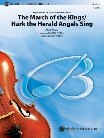 March Of The Kings / Hark The Herald String Orchestra Gr 3
