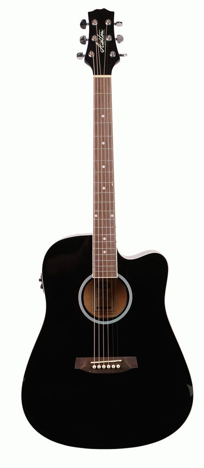 Ashton D20SCEQBK Dreadnought Solid Top And Eq