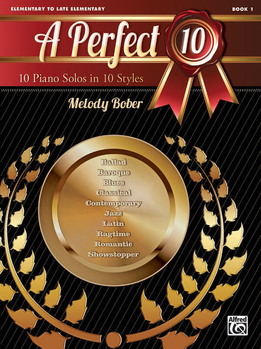 A Perfect 10 Book 1 Piano Sheet Music for Elementary/Late Elementary