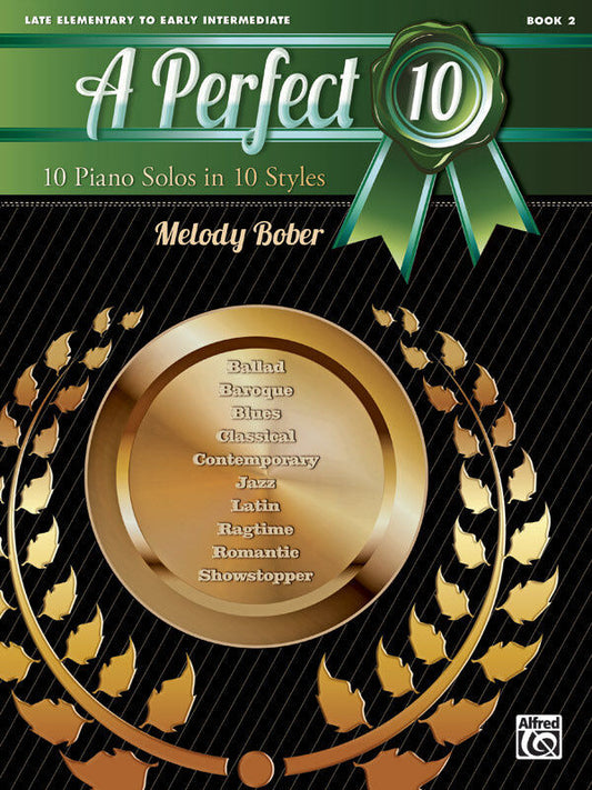 A Perfect 10 Book 2 Late Elementary/Intermediate Piano Sheet Music