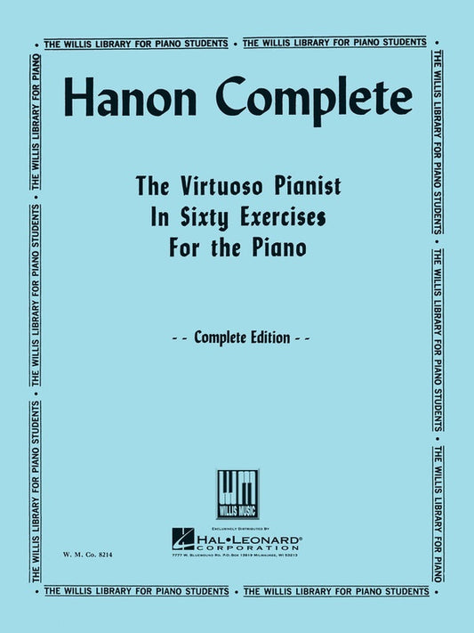 Hanon Complete Piano Exercises by Willis Music, 120 Pages