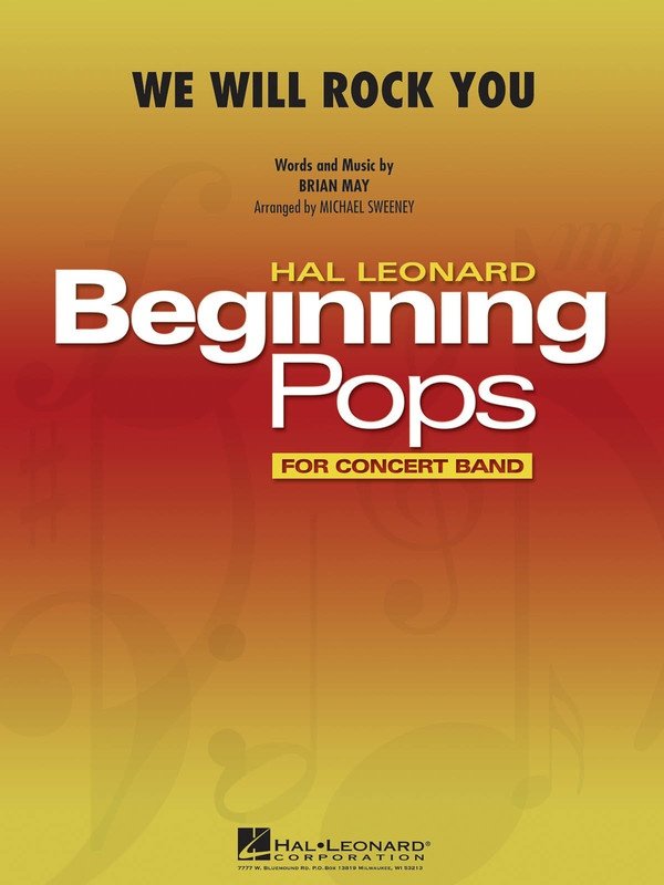 We Will Rock You Cb1 Bp1 Sc/Pts (Hal Leonard)