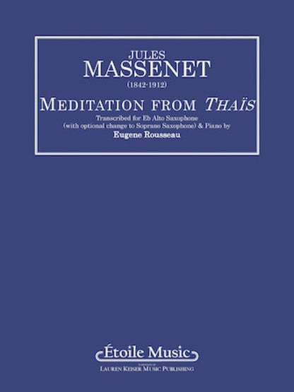 Massenet - Meditation From Thais Alto Sax/Piano (Pod)