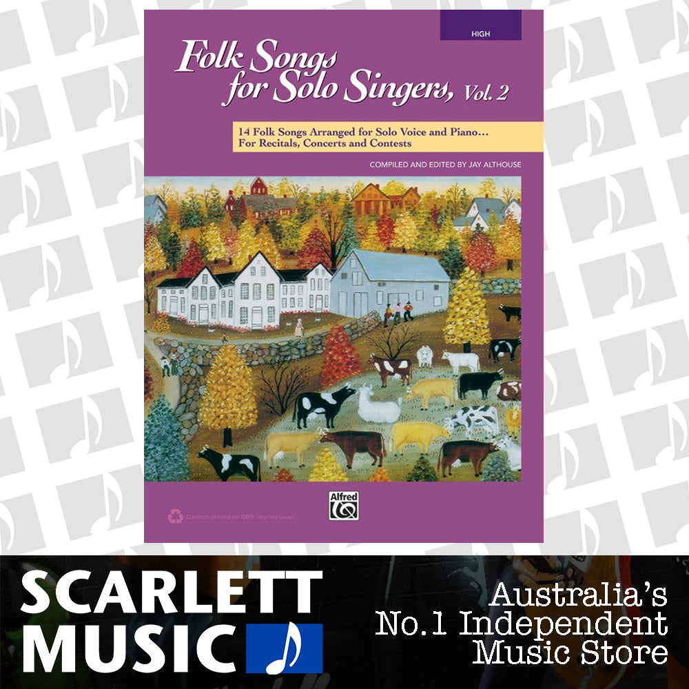 Folk Songs For Solo Singers Vol 2 Book High — view 2