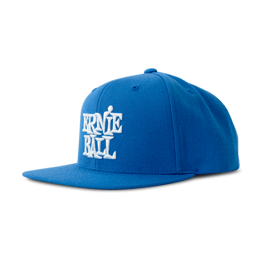 Ernie Ball Blue with White Stacked Logo Hat