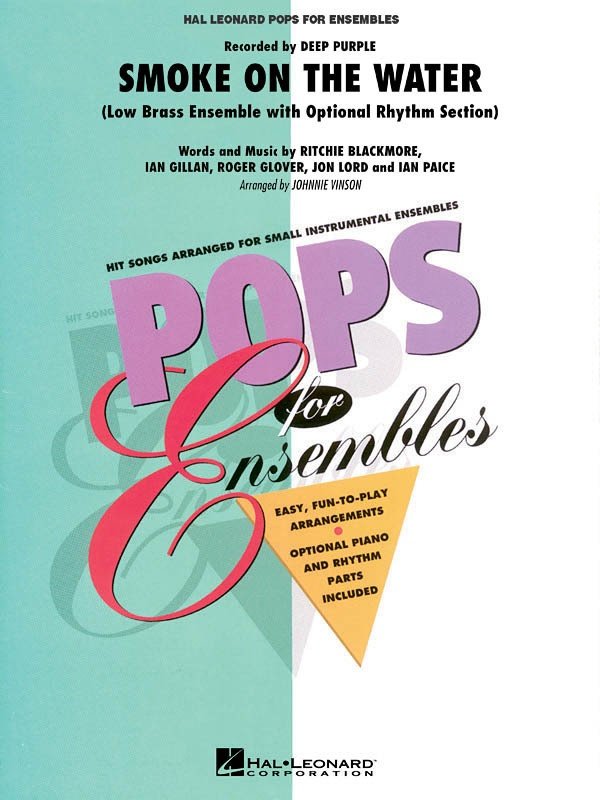 Smoke on the Water — Low Brass Ensemble Score & Parts, Pops for Ensembles Level 2.5 (Hal Leonard)