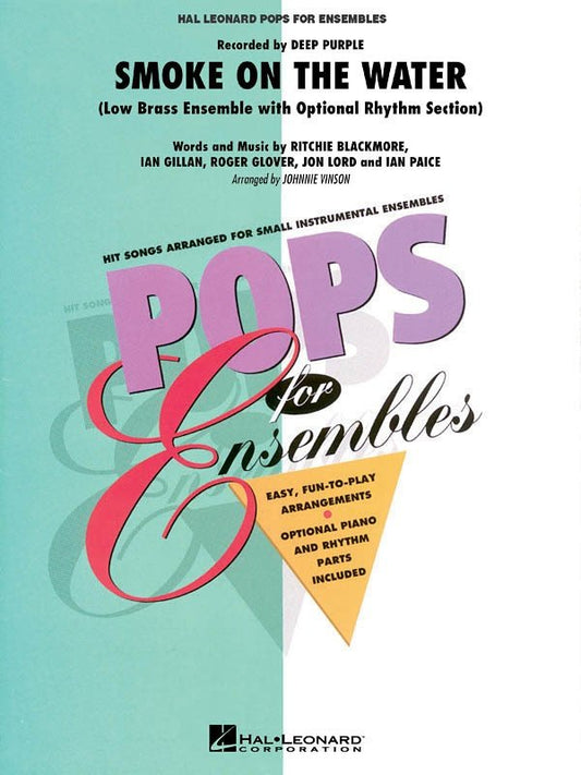 Smoke on the Water — Low Brass Ensemble Score & Parts, Pops for Ensembles Level 2.5 (Hal Leonard)