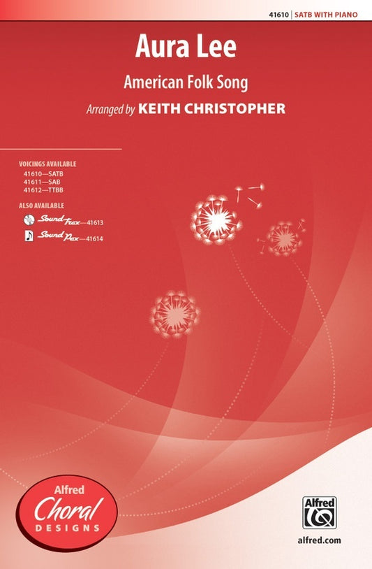 Aura Lee SATB Choral Sheet Music