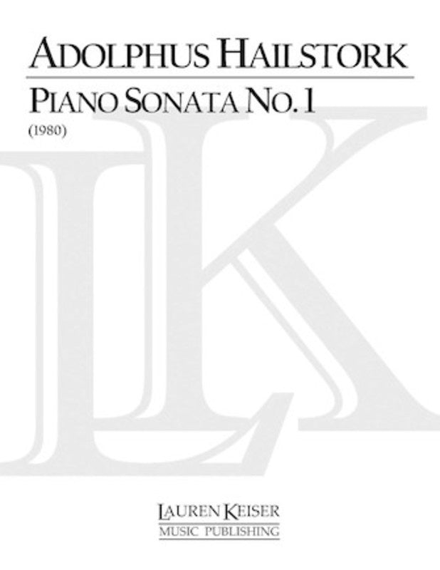 Hailstork - Piano Sonata No 1 (Pod) Softcover Book (Piano)
