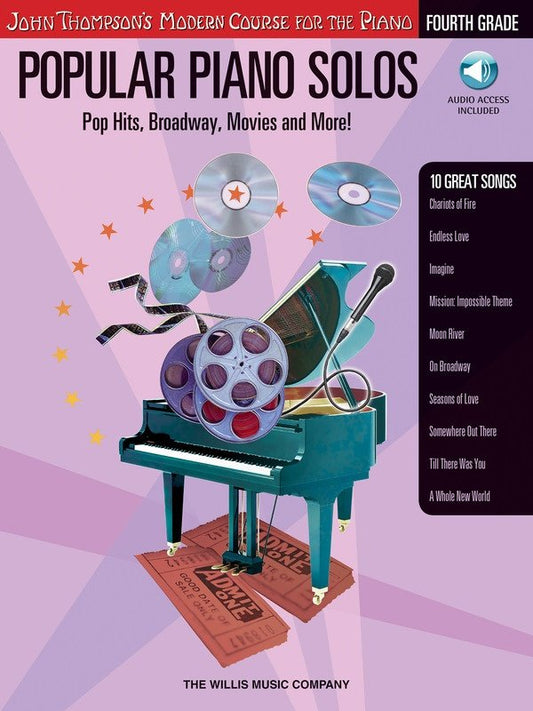 Popular Piano Solos Grade 4 — Book/CD, John Thompson's Modern Course for the Piano (Willis Music)