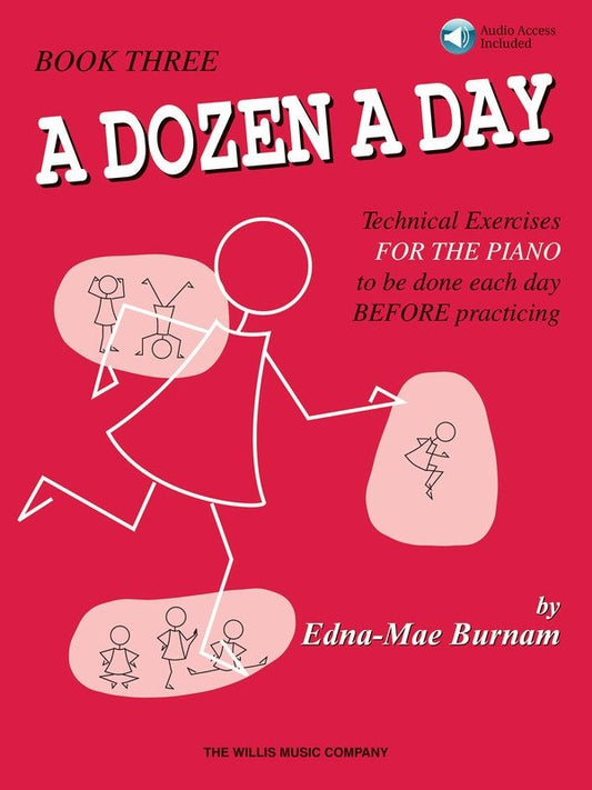 A Dozen a Day Book 3 — Book/Online Audio, Piano (Willis Music)