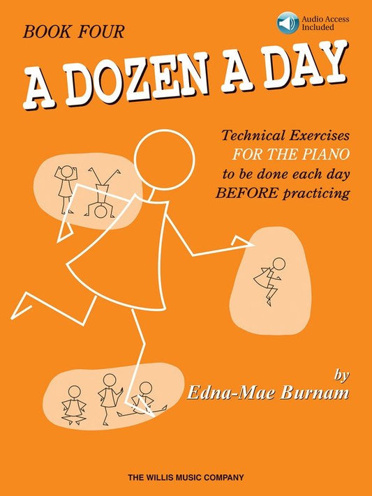 A Dozen a Day Book 4 — Book/Online Audio, Piano (Willis Music)