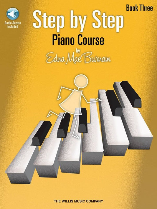 Step by Step Piano Course Vol. 3 — Book/Online Audio (Willis Music)