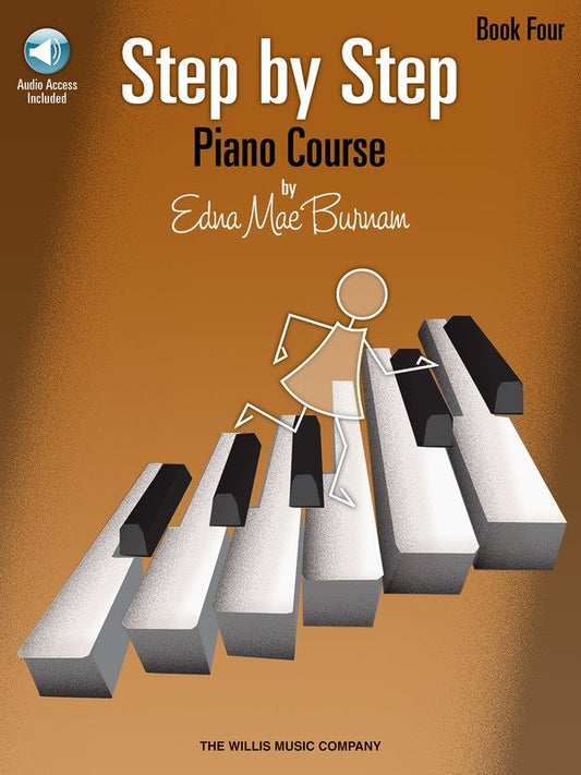 Step by Step Piano Course Vol. 4 — Book/Online Audio (Willis Music)