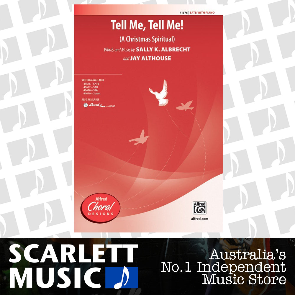 Tell Me Tell Me SATB Choral Sheet Music — view 2