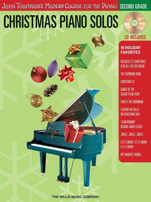 Christmas Piano Solos 2nd Grade — Book/CD, John Thompson's Modern Course (Willis Music)