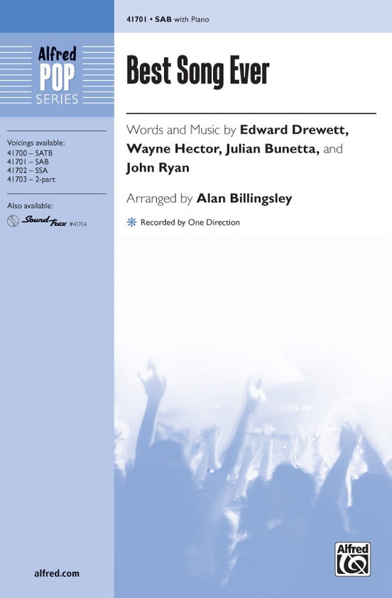 Best Song Ever SAB Choral Sheet Music