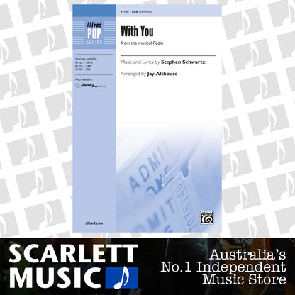 With You SAB Choral Sheet Music — view 2