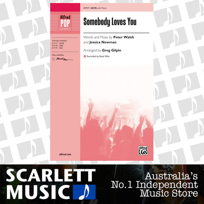 Somebody Loves You SATB Choral Sheet Music — view 2