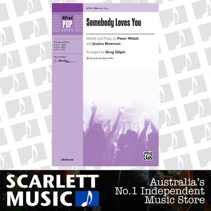 Somebody Loves You SSA Choral Sheet Music — view 2