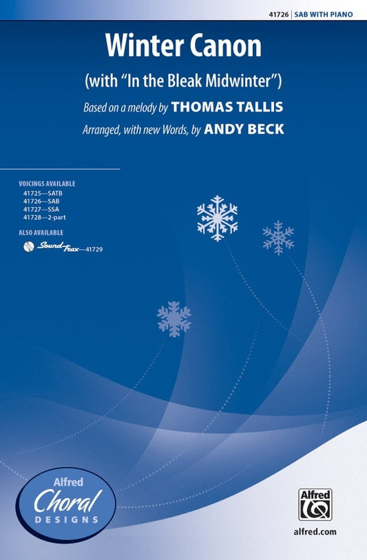 Winter Canon SAB Choral Sheet Music