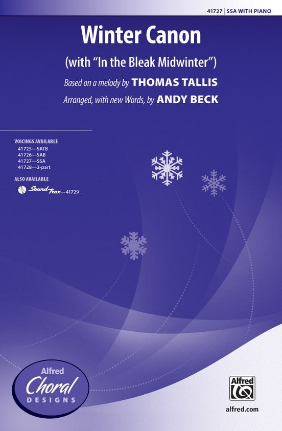 Winter Canon SSA Choral Sheet Music