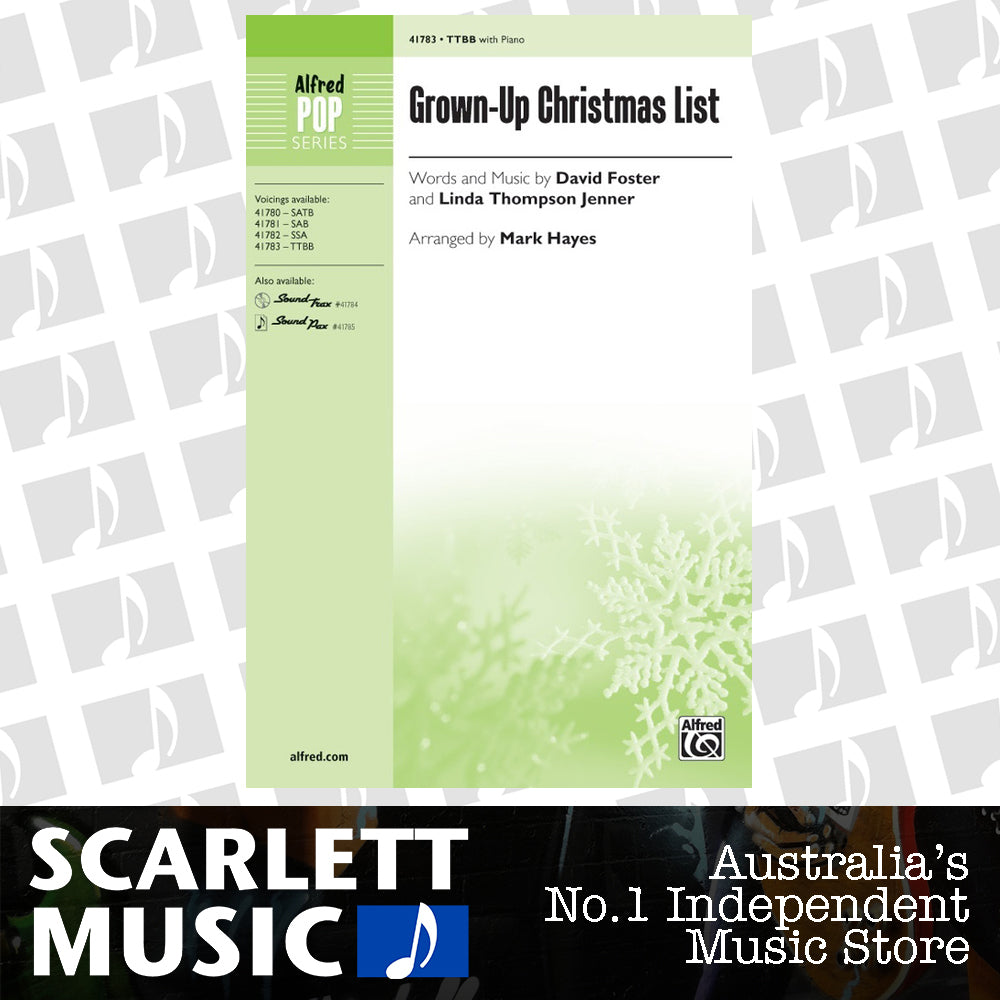 Grownup Christmas List TTBB — view 2