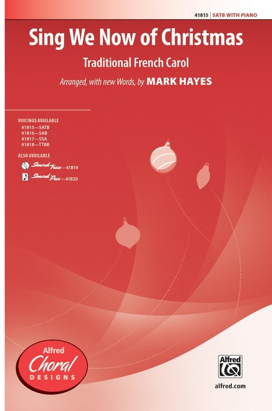 Sing We Now of Christmas SATB Choral Sheet Music