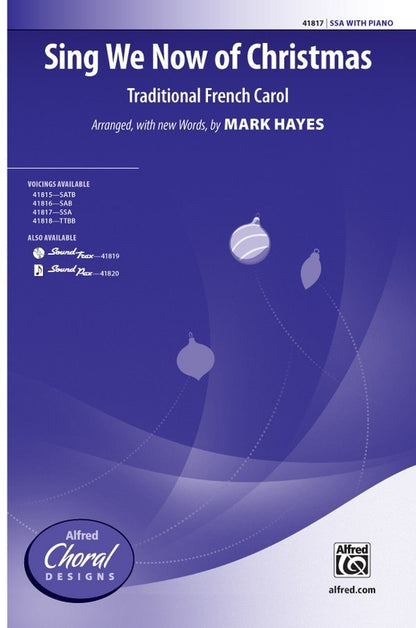 Sing We Now of Christmas SSA Choral Sheet Music