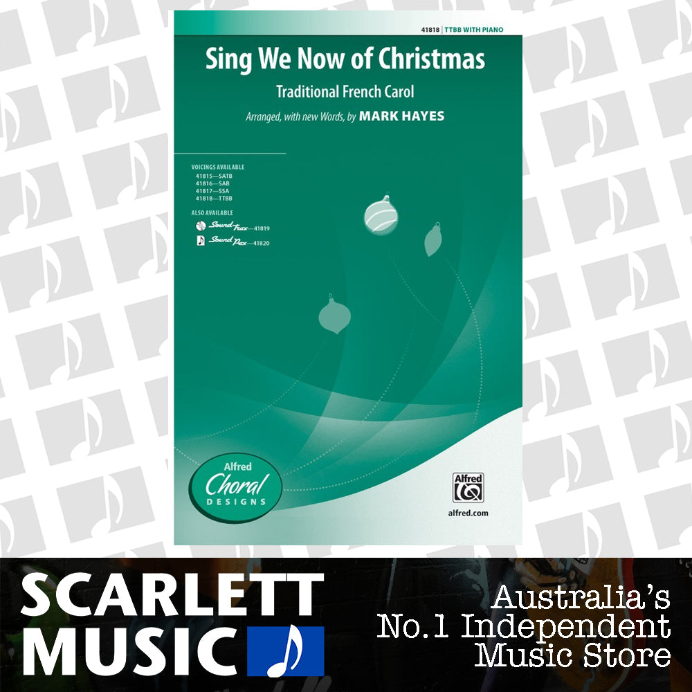 Sing We Now of Christmas TTBB Choral Sheet Music for Male Voices — view 2