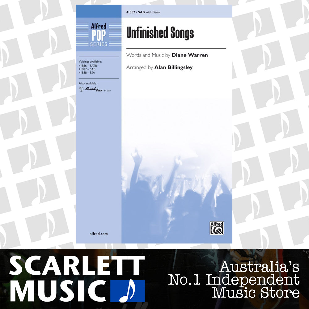 Unfinished Song SAB Choral Sheet Music — view 2