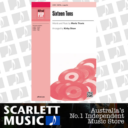 Sixteen Tons SATB Choral Sheet Music — view 2