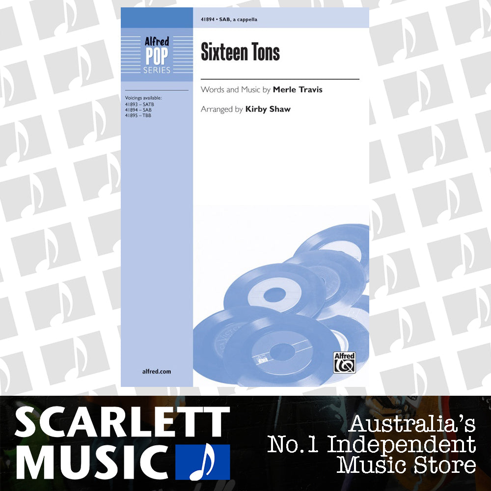 Sixteen Tons SAB Choral Sheet Music — view 2