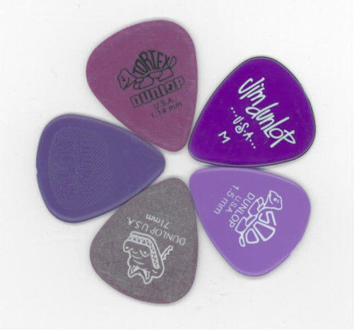 10 x Jim Dunlop MIXED PURPLE Guitar Picks Starter Set / Beginner