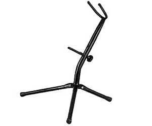 Adjustable Black Tubular Sax Stand for Alto or Tenor