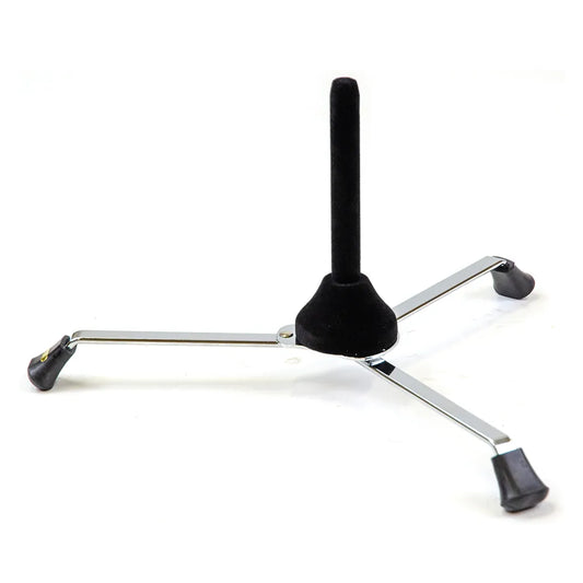 Flute/Clarinet Stand - Chrome-Plated Foldout with Felt Covered Spike