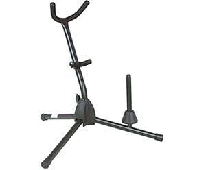 Combination Stand for Alto/Tenor Saxophone with Peg for Flute or Clarinet