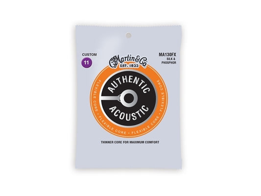 Martin Strings : Martin Authentic Flexible Core 11-47 Silk & Steel