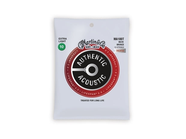 Martin Strings : Martin Authentic Treated 12 Stg XL 11-47 80/20
