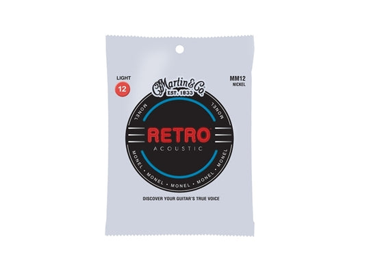 Martin Strings : Martin Retro Strings Light Monel 12-54
