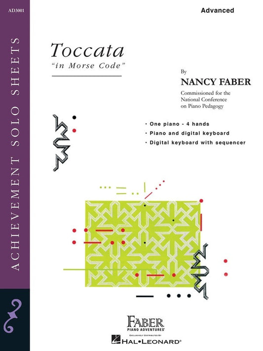 Toccata In Morse Code Advanced Piano Duet (Sheet Music)