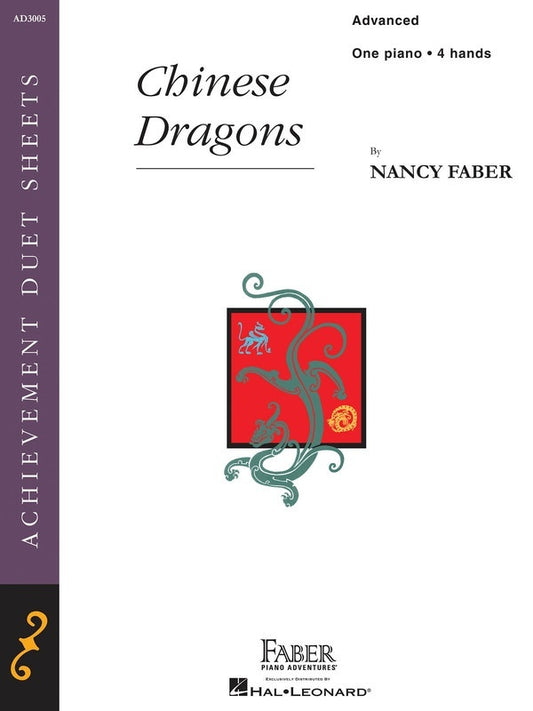 Chinese Dragons Advanced Piano Duet (Sheet Music)